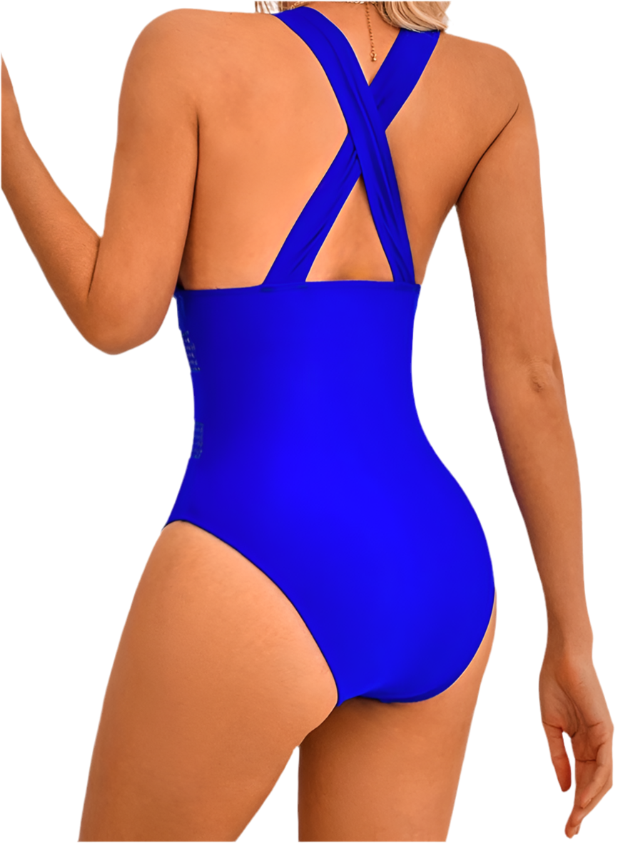 The Sculpting V-Neck Mesh Suit
