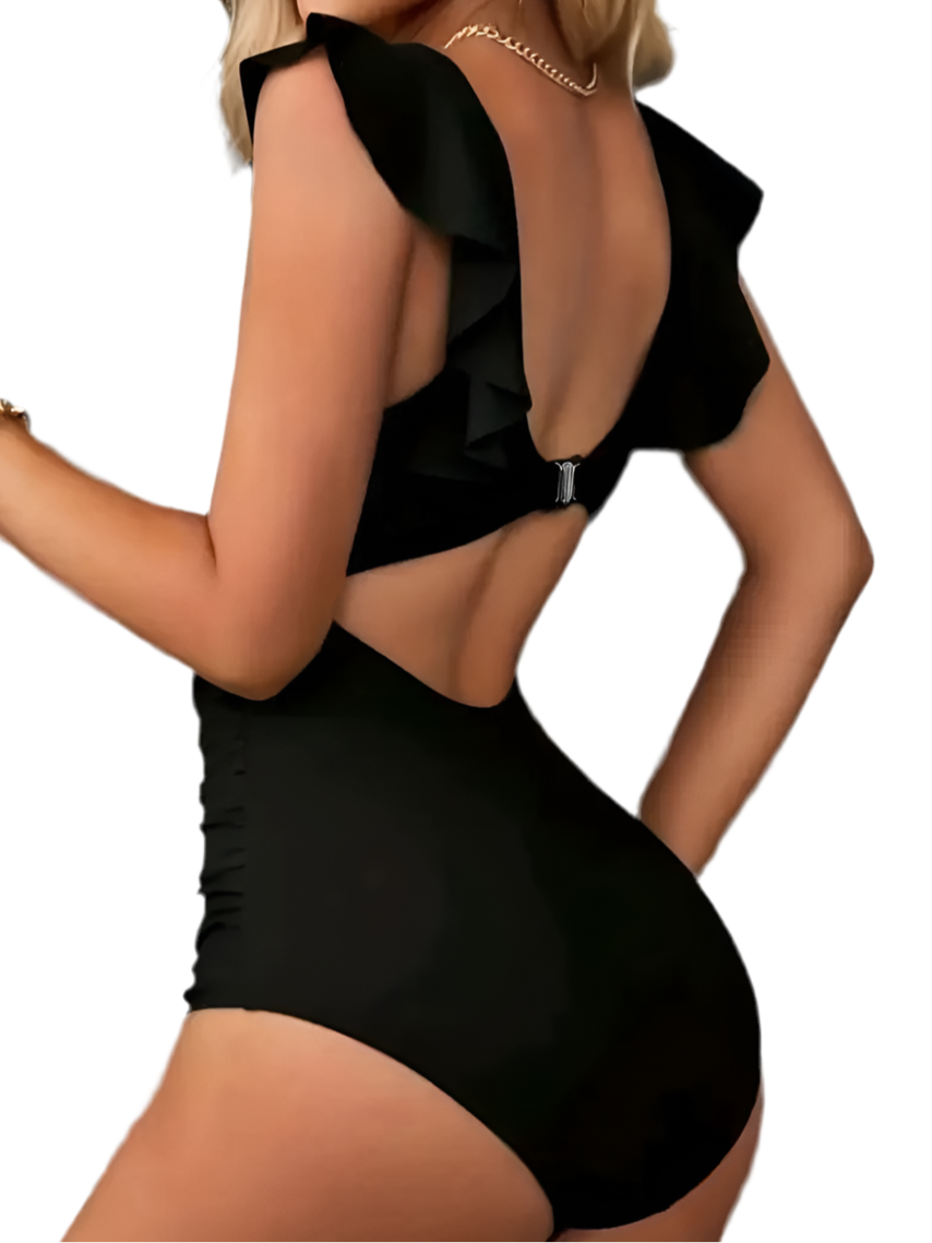 Cut-Out Corset Swimsuit
