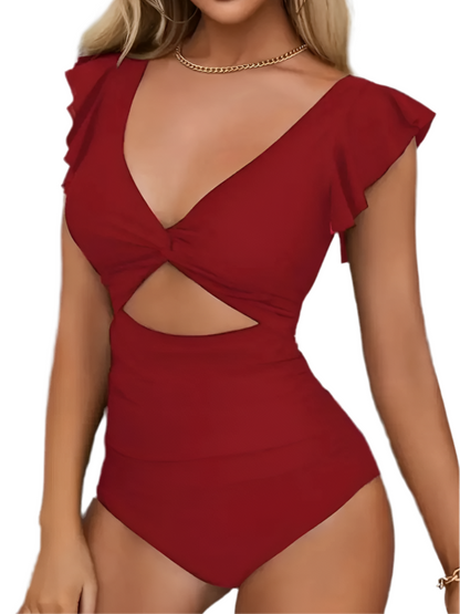 Cut-Out Corset Swimsuit