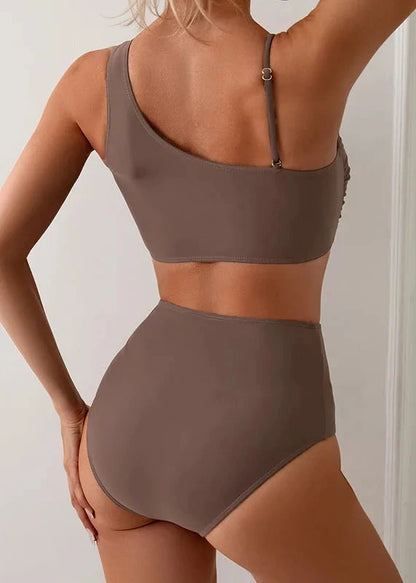 High-Waist Sculpting Two-Piece Swim Set
