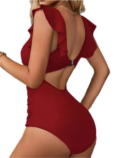 Cut-Out Corset Swimsuit