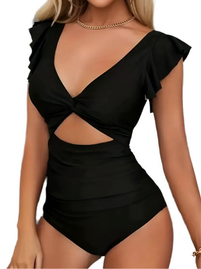 Cut-Out Corset Swimsuit